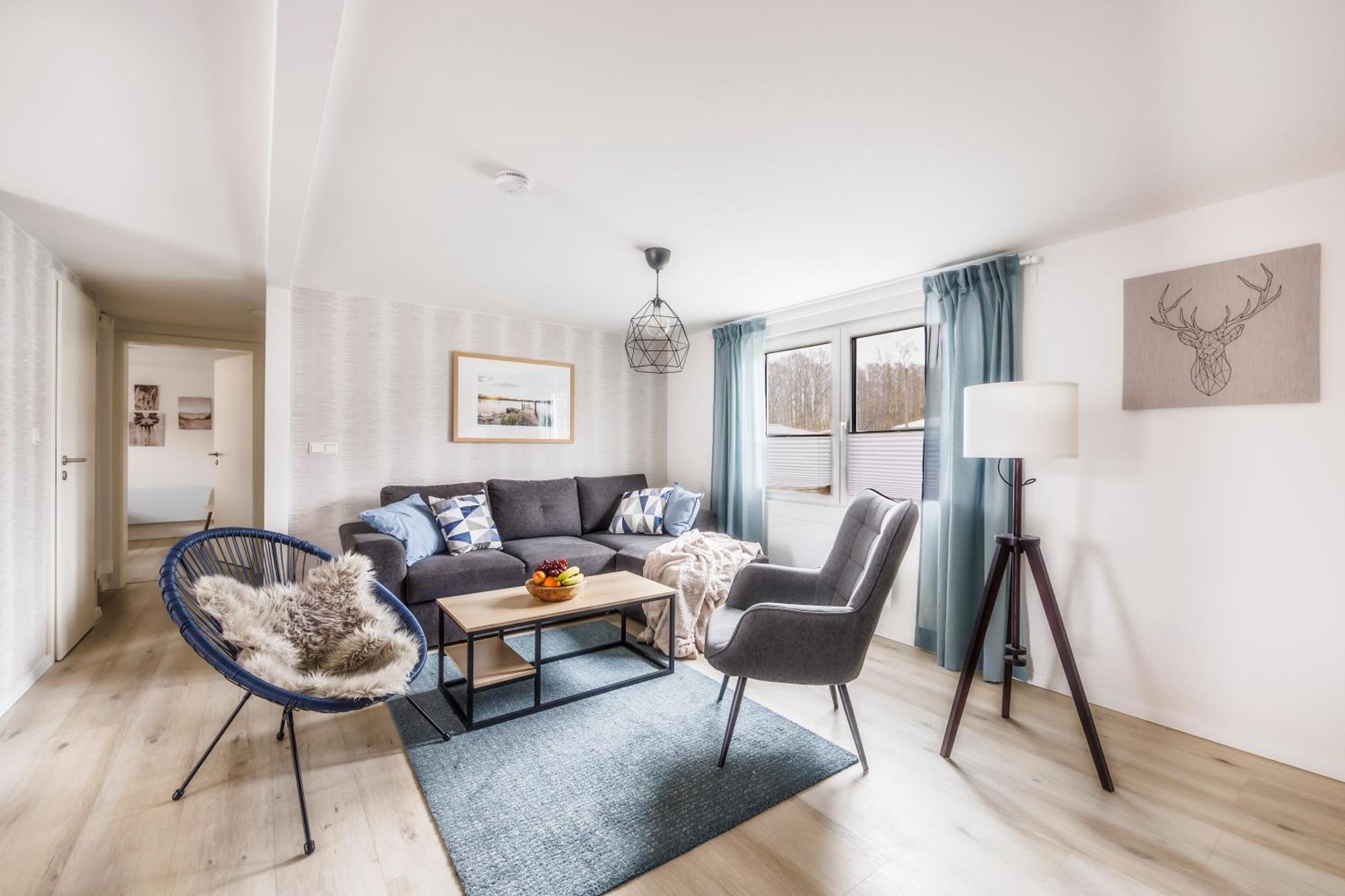 Ferienhaus Waldgefluester 70 Qm I Ueberdachte Terrasse I 2 Schlafzimmer I Strandnah Joachimsthal Luaran gambar